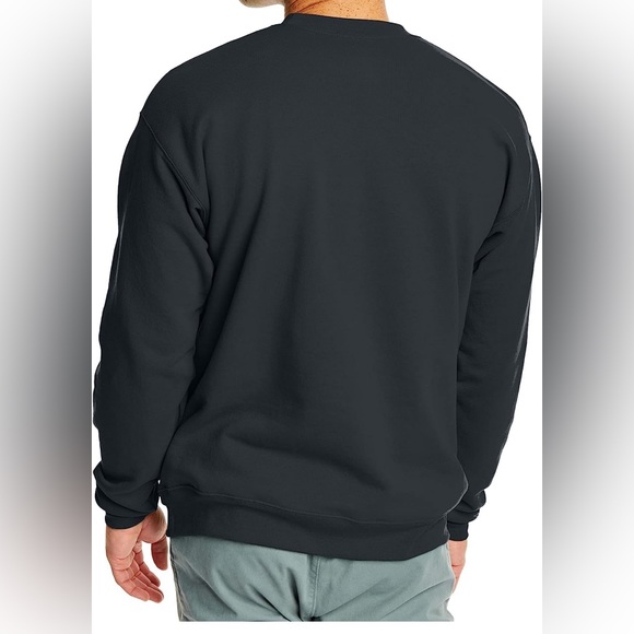 🆕 1 Remaining!  Hanes Men's Large Ecosmart Fleece Crew Sweatshirt in Gray - Picture 3 of 5